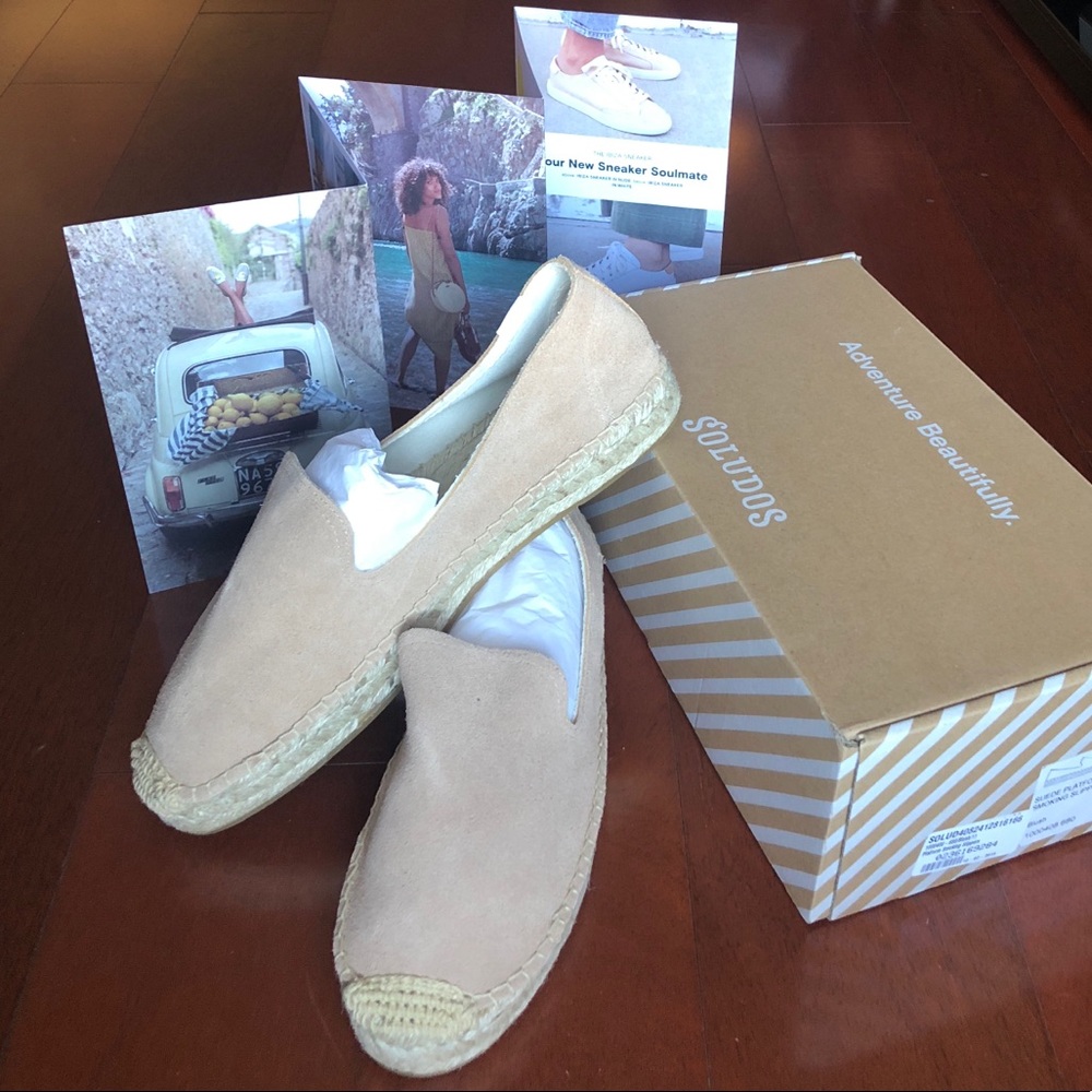 Soludos Suede Platform Smoking Slipper